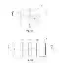 Fig. 10 - Microfabricated structure having parallel and orthogonal flow channels controlled by row and column multiplexors