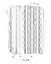 Fig. 16 - Microfabricated structure having parallel and orthogonal flow channels controlled by row and column multiplexors