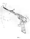 Fig. 19 - Artificial cervical and lumbar discs, disc plate insertion gun for performing sequential single plate intervertebral implantation enabling symmetric bi-disc plate alignment for interplate mobile core placement