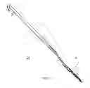Fig. 28 - Artificial cervical and lumbar discs, disc plate insertion gun for performing sequential single plate intervertebral implantation enabling symmetric bi-disc plate alignment for interplate mobile core placement
