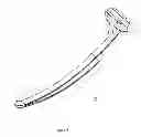 Fig. 34 - Artificial cervical and lumbar discs, disc plate insertion gun for performing sequential single plate intervertebral implantation enabling symmetric bi-disc plate alignment for interplate mobile core placement