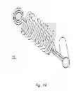 Fig. 35 - Artificial cervical and lumbar discs, disc plate insertion gun for performing sequential single plate intervertebral implantation enabling symmetric bi-disc plate alignment for interplate mobile core placement
