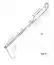 Fig. 37 - Artificial cervical and lumbar discs, disc plate insertion gun for performing sequential single plate intervertebral implantation enabling symmetric bi-disc plate alignment for interplate mobile core placement