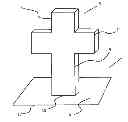Fig. 01 - FLORA BARRIER MEMBER FOR A GRAVE MARKER