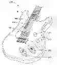 Fig. 01 - Stringed musical instrument with an auxiliary pickup