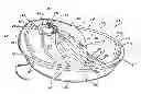 Fig. 01 - Interchangeable flow directing orifice inserts and recirculating pet fountain with flow directing orifice inserts
