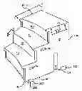 Fig. 01 - Three/four step ladder with a curve about