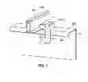 Fig. 07 - Solar panel frame clamps mounting a solar panel frame to a purlin
