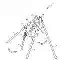 Fig. 01 - Linkage for a foldable high chair
