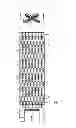 Fig. 02 - Strip for a nuclear fuel assembly spacer grid