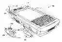 Fig. 01 - HAND-HELD, PORTABLE ELECTRONIC DEVICE WITH RETAINER PORT FOR RECEIVING RETAINABLE ACCESSORY FOR USE WIRELESSLY THEREWITH