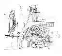 Fig. 01 - Agricultural harvesting machine with discharge accelerator that is installed in entirety in an operating position