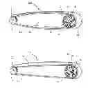 Fig. 01 - Belt drive for a motor-driven tool