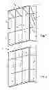 Fig. 02 - Method of positioning and installing a panel member on a floor-to-ceiling partition wall frame assembly