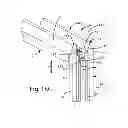 Fig. 13 - Reversible door assembly for partition wall