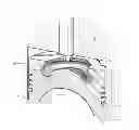 Fig. 01 - Combustion chamber of direct injection diesel engine for reducing the NOx