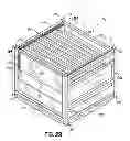 Fig. 28 - Container having metal outer frame for supporting L-shaped tracks