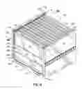 Fig. 12 - Container having metal outer frame for supporting L-shaped tracks