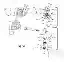 Fig. 41 - Chair back mechanism and control assembly