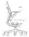 Fig. 68 - Chair back mechanism and control assembly