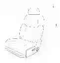 Fig. 01 - Seat with middle bend mechanism