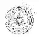 Fig. 01 - AXIAL GAP TYPE ELECTRIC ROTATING MACHINE, ELECTRIC WHEELCHAIR AND ELECTRIC BICYCLE