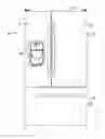 Fig. 01 - Refrigerator with stepped liner to hide seam between liner and false wall