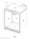 Fig. 06 - Refrigerator with stepped liner to hide seam between liner and false wall