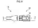 Fig. 09 - Connector having a lock with a locking protrusion actuated by a slide member