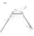 Fig. 04 - Reversible wrist strap insert and curved cutout for centering wrist strap