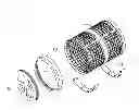 Fig. 01 - CAGE FOR GROWING MOLLUSKS, ASSEMBLY KIT, AND METHOD OF HARVESTING MOLLUSKS