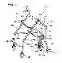 Fig. 02 - PHYSICAL ASSISTANCE DEVICE CONFIGURABLE INTO A WALKER/ROLLATOR, SEAT OR TRANSPORT CHAIR