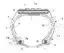 Fig. 01 - TYRE HAVING A CROWN REGION PROVIDED WITH AN UNDERLAYER COMPRISING A THERMOPLASTIC ELASTOMER