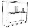 Fig. 01 - Shelf with integrated book/object holder