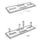Fig. 02 - Shelf with integrated book/object holder