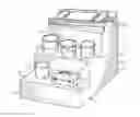 Fig. 01 - Lawn Mower Storage Device with Stair Step Storage Area