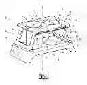 Fig. 02 - Retractable container support and a vehicle containing the retractable container support