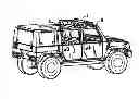 Fig. 01 - Positioning structure for a firearm on a vehicle