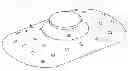 Fig. 01 - Method for measuring material removal during surface finishing on curved surfaces