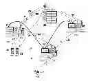 Fig. 01 - Cellular communication system utilizing upgraded moving relays and methods useful in conjunction therewith