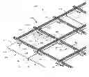 Fig. 01 - Suspended ceiling system, securing members, and process of installing a suspended ceiling system