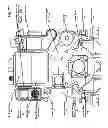 Fig. 22 - Internal combustion engine with hinged access to lower block