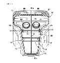 Fig. 11 - Front air guide structure for a motorcycle