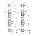 Fig. 18 - Bearingless reciprocating slat-type conveyor assemblies