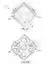 Fig. 03 - Plastic leaded chip carrier with diagonally oriented light sources for fine-pitched display