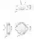 Fig. 04 - Plastic leaded chip carrier with diagonally oriented light sources for fine-pitched display