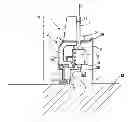Fig. 01 - Apparatus and method of shaping plastics material pre-forms with separate flow paths for blowing air and control air