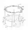 Fig. 01 - ASSEMBLY HAVING GASKET RESISTANT TO SIDE LOADING BY PRESSURIZED FLUID