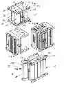 Fig. 04 - Actuator using magnetic shape memory material, coils and permanent magnets