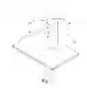 Fig. 06 - Adjustable elevating supporter for television